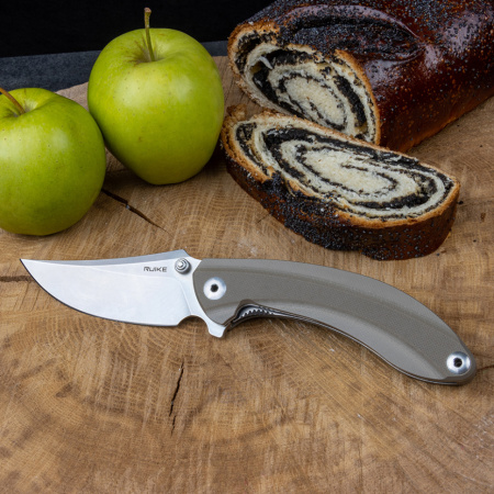 Нож складной RUiKE P155 (Сталь_14C28N/Песочный_G10)